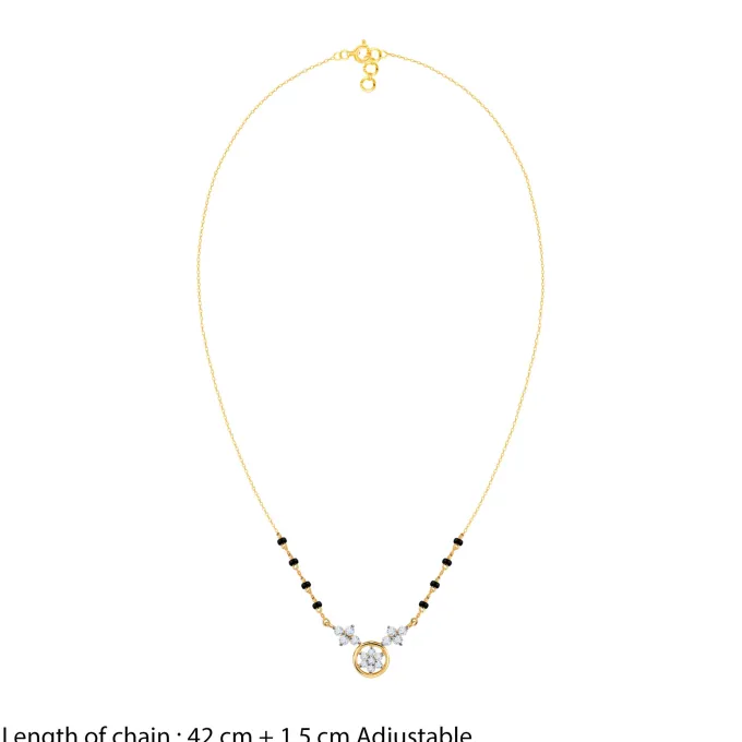 Gold Swapna Lab Grown Diamond Mangalsutra