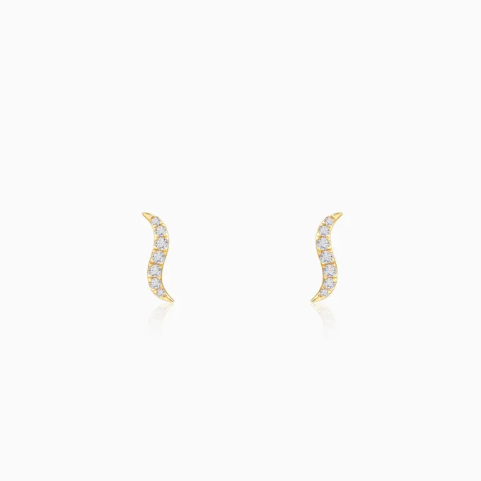 Gold Sway Lab Grown Diamond Studs