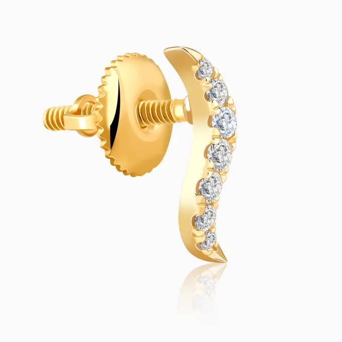 Gold Sway Lab Grown Diamond Studs