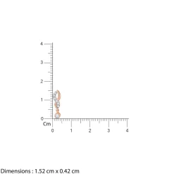 Gold Swirling Lab Grown Diamond Earrings