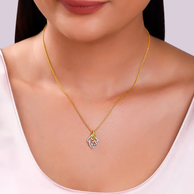 Gold Sylva Lab Grown Diamond Pendant