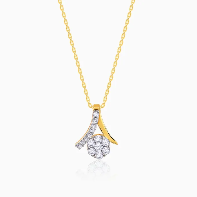 Gold Tantalising Diamond Pendant