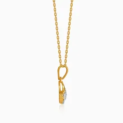 Gold Tidewing Lab Grown Diamond Pendant