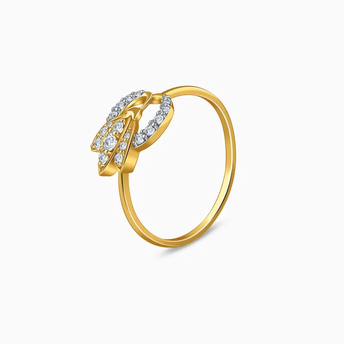 Gold Tria Bloom Lab Grown Diamond Ring (Size 12)