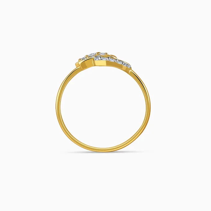 Gold Tria Bloom Lab Grown Diamond Ring (Size 12)