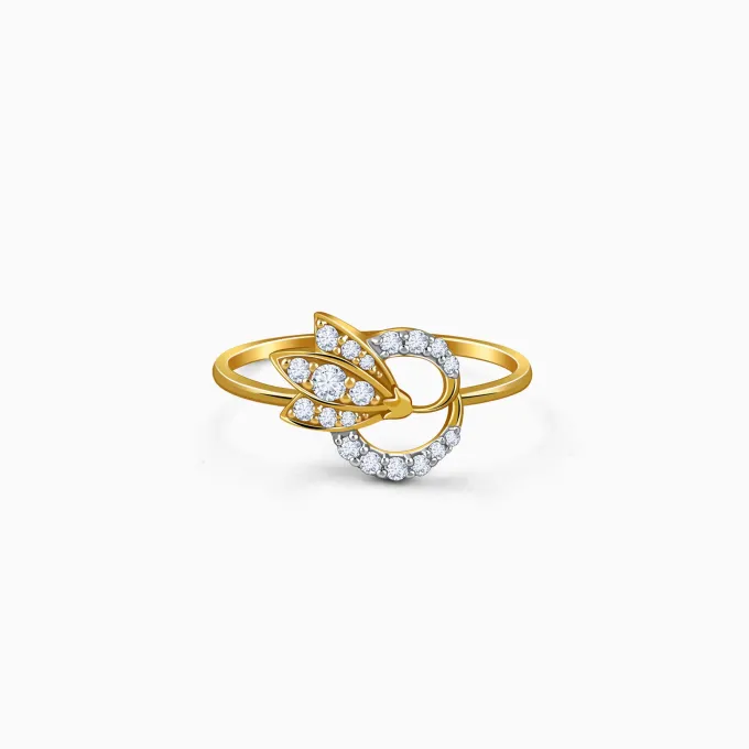 Gold Tria Bloom Lab Grown Diamond Ring (Size 12)