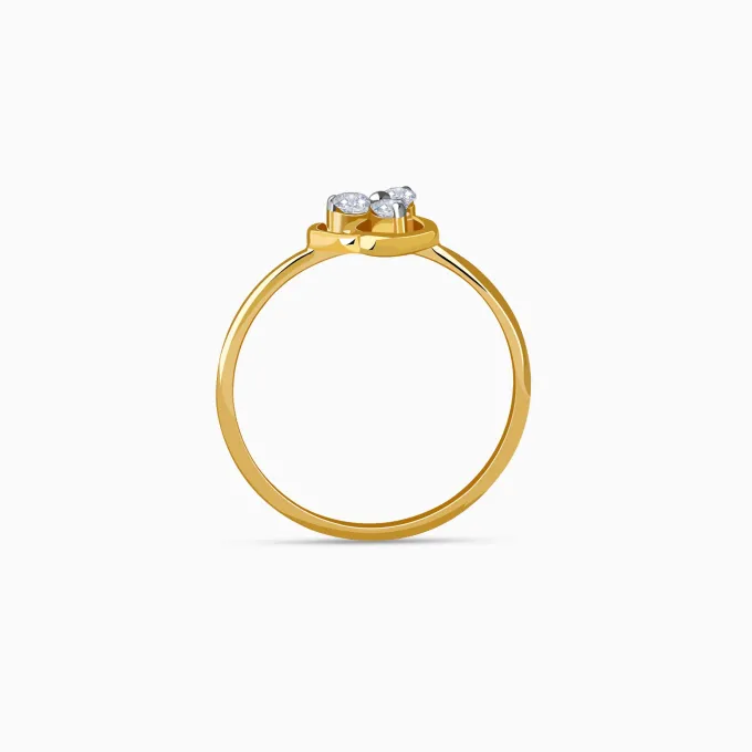 Gold Trilea Lab Grown Diamond Ring