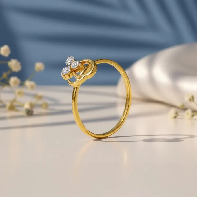 Gold Trilea Lab Grown Diamond Ring