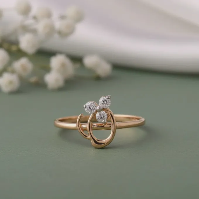 Gold Trilea Lab Grown Diamond Ring