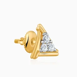 Gold Trio Lab Grown Diamond Earrings
