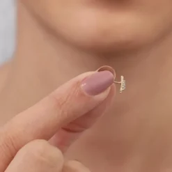 Gold Trio Lab Grown Diamond Earrings
