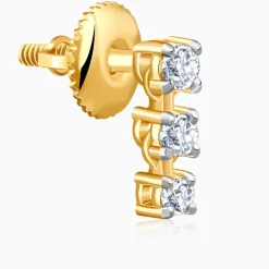 Gold Triple Glow Lab Grown Diamond Studs