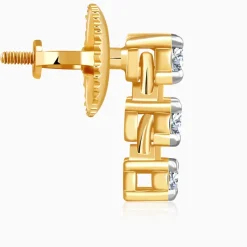 Gold Triple Glow Lab Grown Diamond Studs