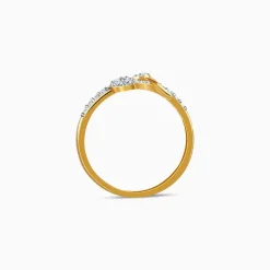 Gold Tulip Whisper Lab Grown Diamond Ring (Size 12)