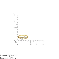 Gold Twin Bloom Lab Grown Diamond Ring (Size 12)