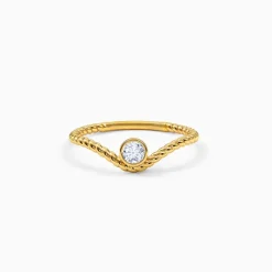 Gold Twine Apex Lab Grown Diamond Ring (Size 12)