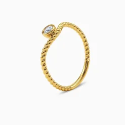 Gold Twine Apex Lab Grown Diamond Ring (Size 12)