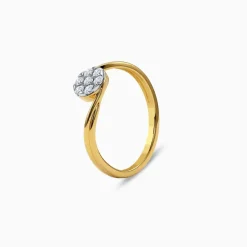 Gold Twine Spark Lab Grown Diamond Ring (Size 12)