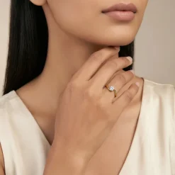 Gold Twine Spark Lab Grown Diamond Ring (Size 12)
