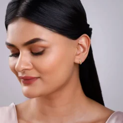 Gold Twira Lab Grown Diamond Earrings