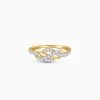 Gold Twirl of Light Lab Grown Diamond Ring