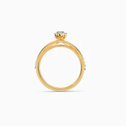 Gold Vanki Twist Diamond Ring