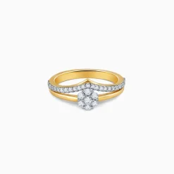 Gold Vanki Twist Diamond Ring
