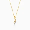 Gold Veil Diamond Pendant