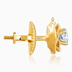 Gold Velora Bloom Lab Grown Diamond Studs