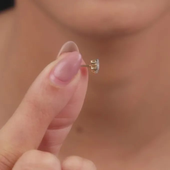 Gold Vespera Lab Grown Diamond Earrings