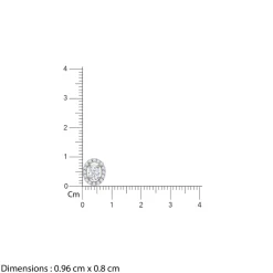 Gold Vesta Halo Solitaire Lab Grown Diamond Studs