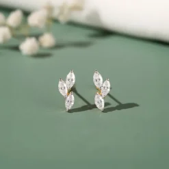 Gold Vine of Love Lab Grown Diamond Earrings