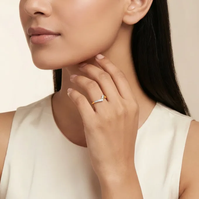Gold Violette Lab Grown Diamond Ring (Size 12)