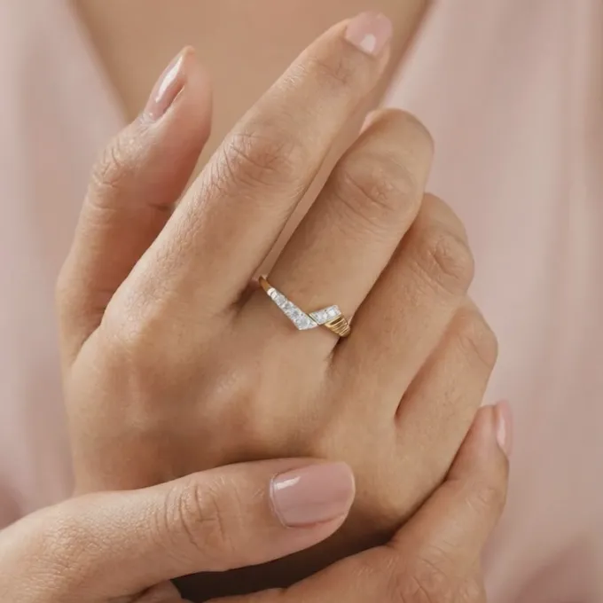 Gold Violette Lab Grown Diamond Ring (Size 12)
