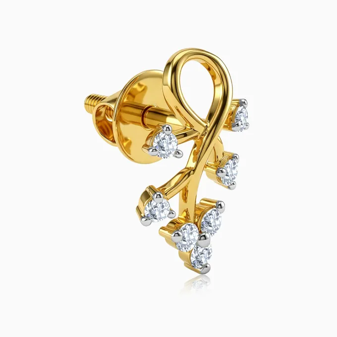 Gold Virelle Lab Grown Diamond Earrings