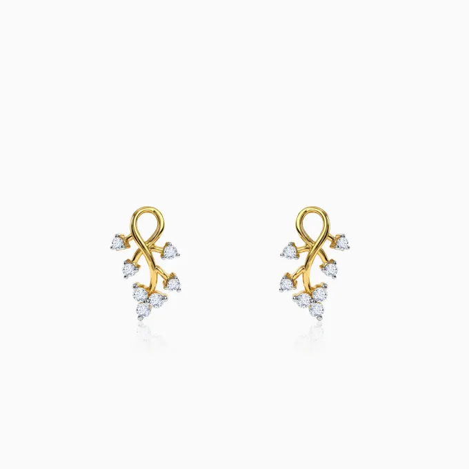 Gold Virelle Lab Grown Diamond Earrings