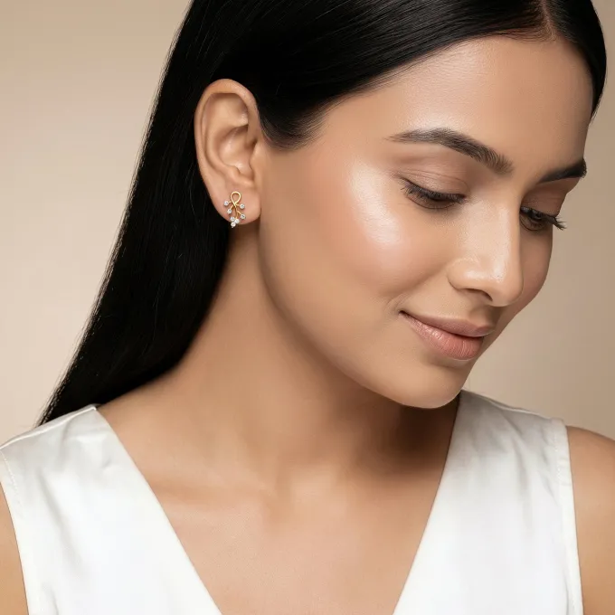 Gold Virelle Lab Grown Diamond Earrings