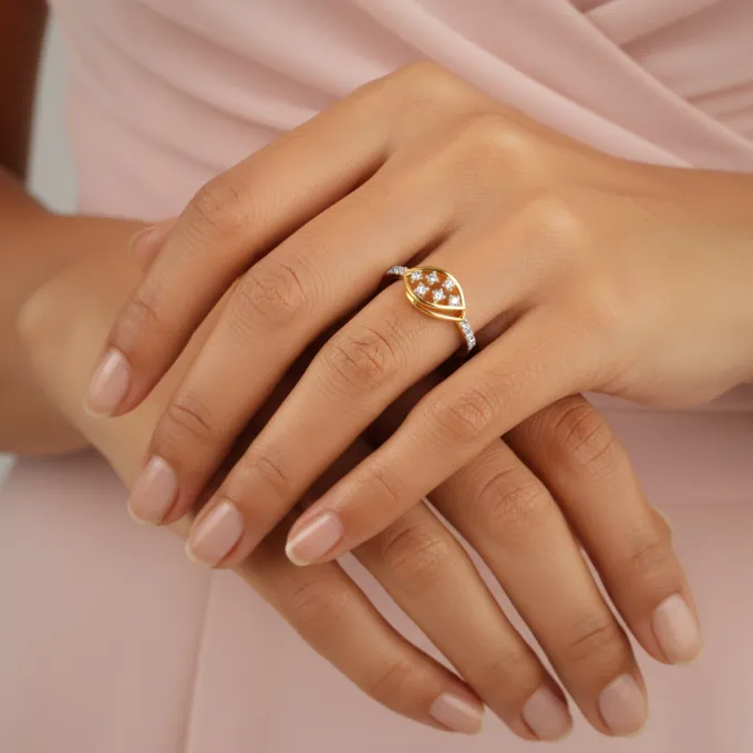 Gold Visionary Spark Lab Grown Diamond Ring