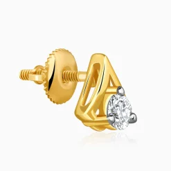 Gold Vow Point Lab Grown Diamond Earrings