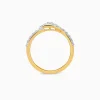 Gold Wave Glow Lab Grown Diamond Ring