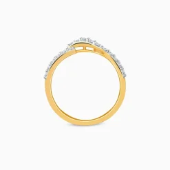 Gold Wave Glow Lab Grown Diamond Ring