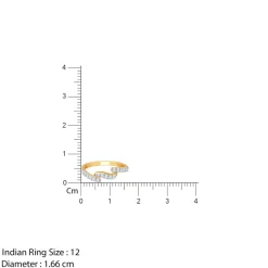 Gold Wave Glow Lab Grown Diamond Ring