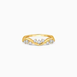 Gold Waveglow Lab Grown Diamond Ring