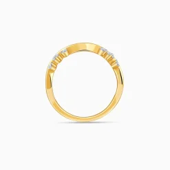 Gold Waveglow Lab Grown Diamond Ring