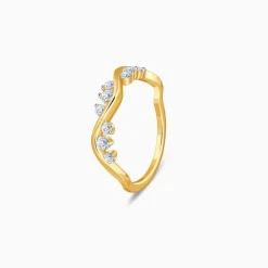 Gold Waveglow Lab Grown Diamond Ring
