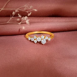 Gold Whispering Dew Lab Grown Diamond Ring