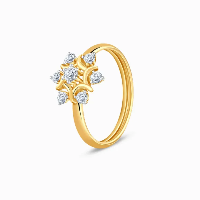 Gold Winter Bloom Lab Grown Diamond Ring