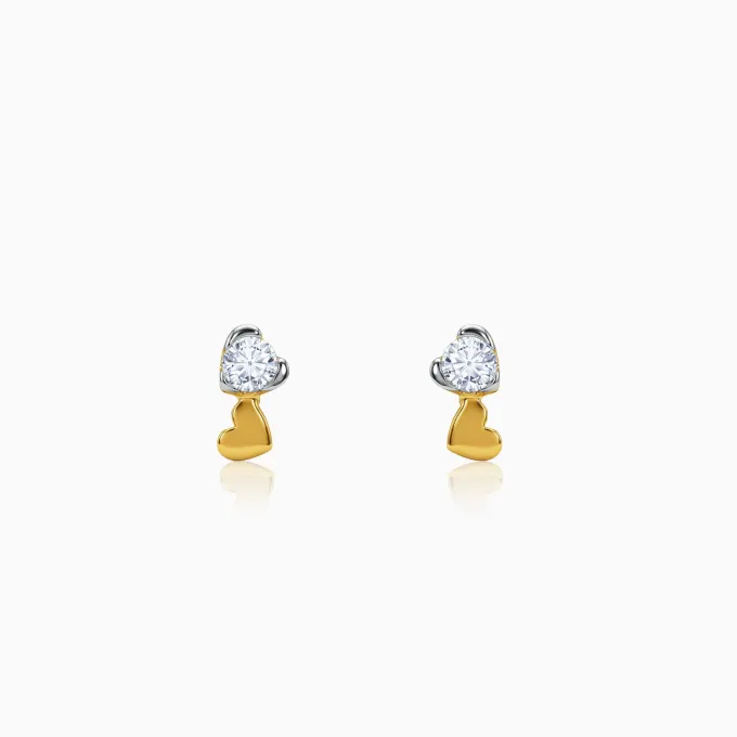 Gold Zephyr Lab Grown Diamond Earrings