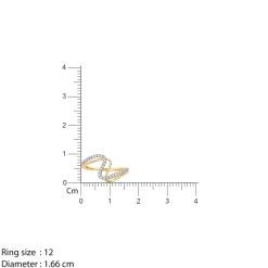Gold ZigZag Luxe Diamond Ring