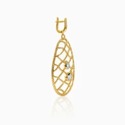 Golden Abstract Dew Earrings